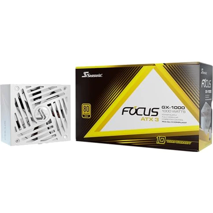 Seasonic Focus GX 80 PLUS Gold Netzteil, modular, PCIe 5.1 - 750 Watt, weiß – Bild 6