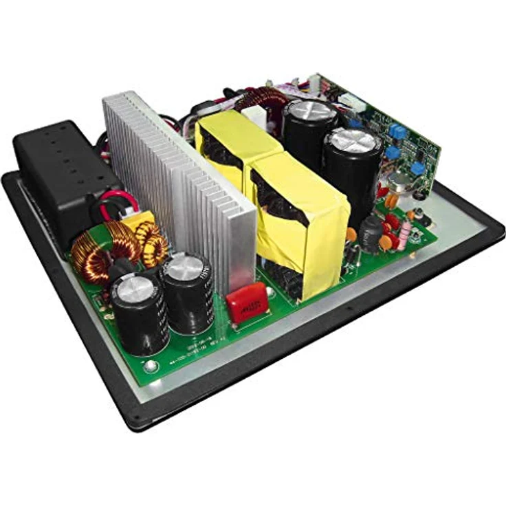 MONACOR SAM-500D Subwoofer Aktiv-Modul mit 500 W und variablem Tiefpass, Tieftöner mit High-Level Eingängen, integrierter Bassanhebung und sehr hohen Leistungsreserven, in Schwarz 32.0800 Subwoofer - 500 Watt - schwarz – Bild 4
