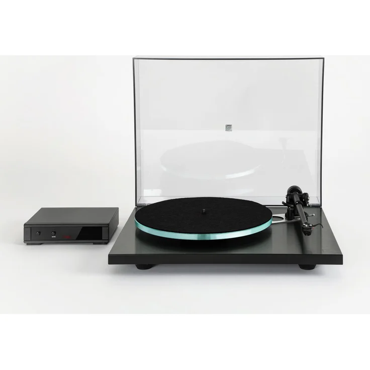 Rega Planar 3 RS Plattenspieler, HPL-Plinth dunkel, RB330 Tonarm, Nd5 MM-System, Aluminium-Oberfläche