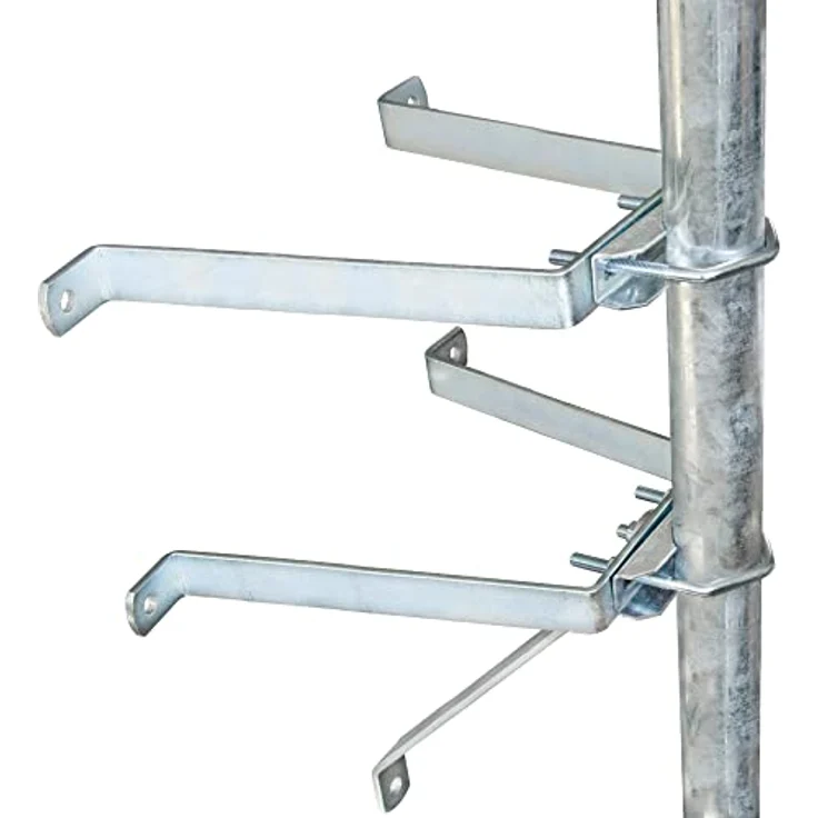 Premium X Mauerhalter 40cm Stahl SAT Wandabstandshalter für Mast bis Ø 60mm Halterung für Satelliten-Schüssel – Bild 1