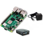 Raspberry Pi Essentials Kit Raspberry Pi 4 B 1 GB 4 x 1.5 GHz inkl. Netzteil, inkl. Gehäuse, leistungsstarker ARM Cortex-A72 Quad-Core-Prozessor, WiFi, Bluetooth Low Energy, Gigabit-LAN, blau