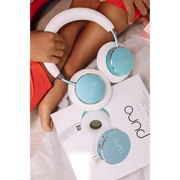 Puro Sound Labs BT2200-Plus Lautstärkebegrenzende Bluetooth-Kopfhörer für Kinder - Sicherere Kopfhörer für Kinder - Studio-Qualität und Geräuschisolierung – Türkis – Bild 4