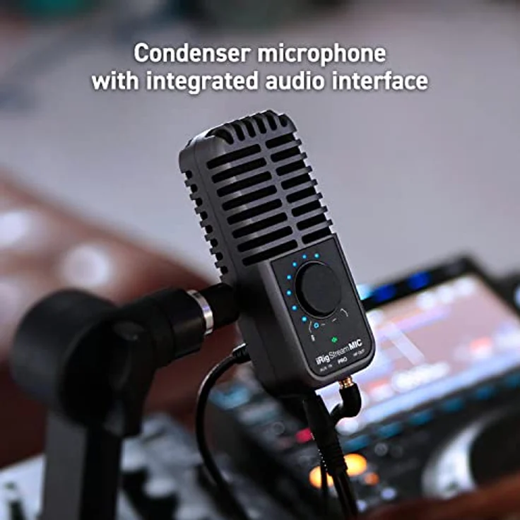 IK Multimedia iRig Stream Mic Pro, Kondensator Mikrofon mit integriertem Audio Interface für iPhone, iPad, Android, USB-Computer, Mac, Windows PC, ideal für Podcast, Recording, Gesang Aufnahme, Gaming – Bild 4