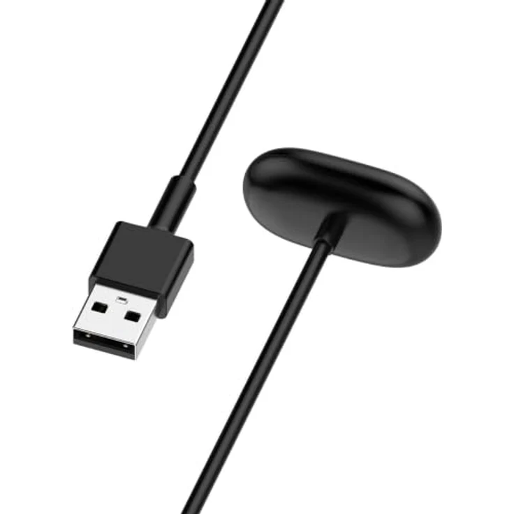 Wigento Ladekabel für Google Fitbit Air, magnetisch mit Ladebase, 1 Meter, Schwarz – Bild 4