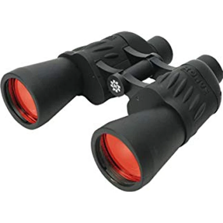KONUS | Sporty 7x50 Schwarzes gummiertes Fernglas mit rubinroter Optik, Constant Focus, 7x50 Zoom – Bild 3