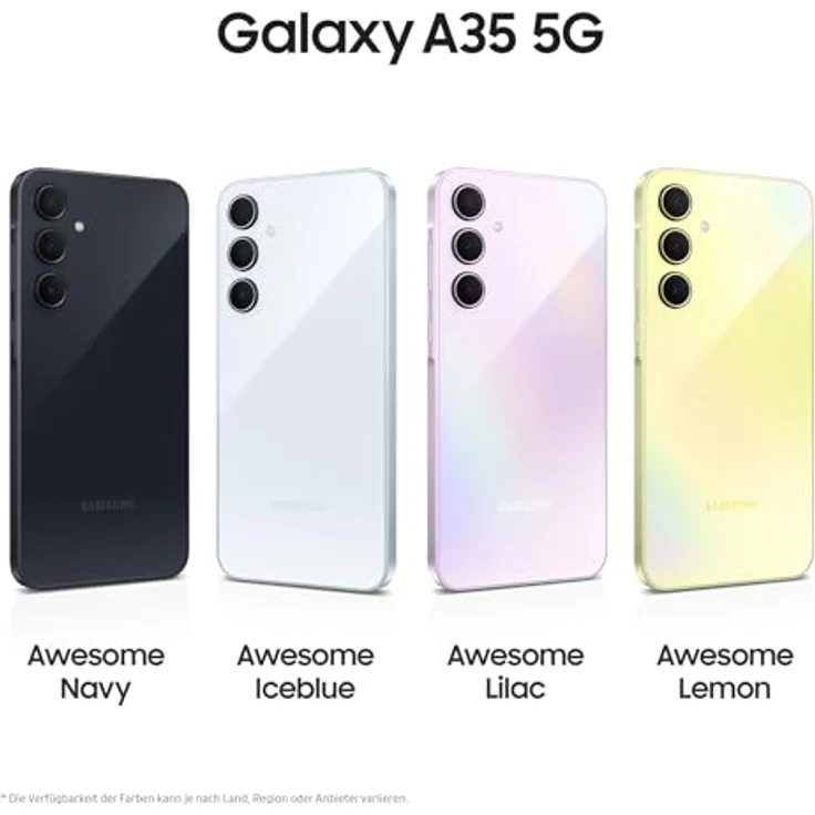 Samsung Galaxy A35 (128 GB, Awesome Navy, 6.60", SIM + eSIM, 50 Mpx, 5G), Smartphone, Schwarz – Bild 2