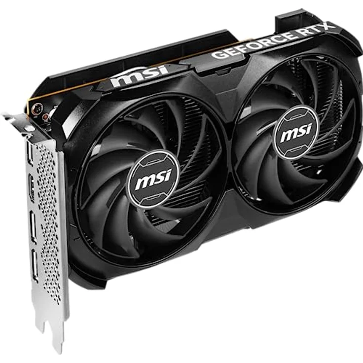 MSI GeForce RTX 4060 Ventus 2X Black 8G OC Grafikkarte -NVIDIA RTX 4060, 8 GB GDDR6 Speicher, 17 Gbps, PCIe 4.0, DLSS3 – Bild 3