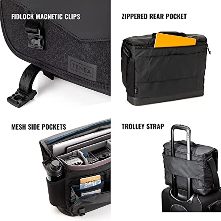 Tenba DNA 16 Slim Messenger Bag - Schwarz – Bild 5