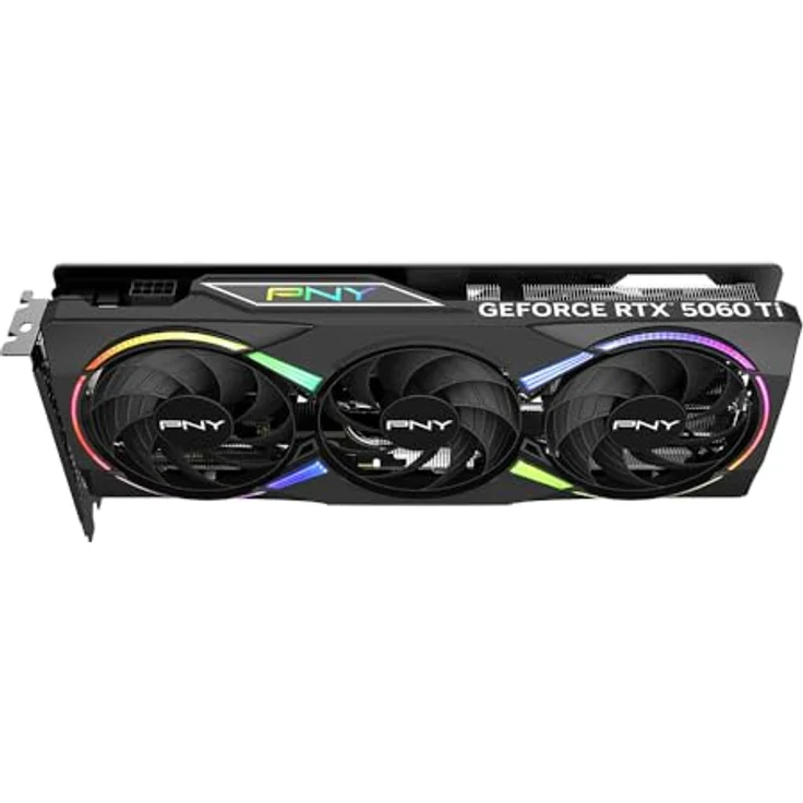 PNY GeForce RTX 5060 Ti, 8GB GDDR7 Grafikkarte mit ARGB-Beleuchtung, Triple Fan und 2692 MHz Boost-Takt – Bild 7