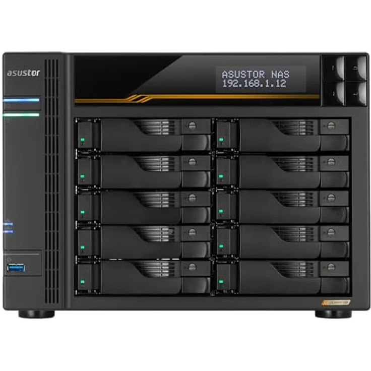 Asustor Lockerstor 10 Gen3 AS6810T, 10-Bay NAS-System mit 2,5-Gigabit-Ethernet-Anschlüssen – Bild 1