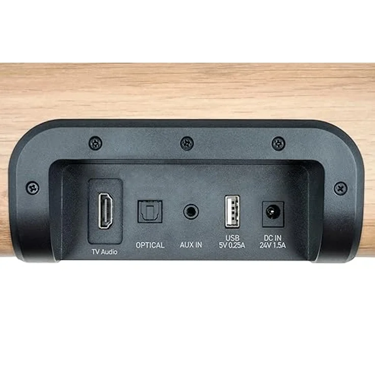 THOMSON Cosy SB402BT Bluetooth-Soundbar, 200 Watt Leistung, Bluetooth 5.0, helles Holz Design – Bild 4