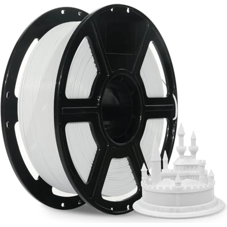 FLASHFORGE ABS PRO 3D-Drucker-Filament, robuste und hitzebeständige Materialien, 1kg Spule, Maßgenauigkeit +/- 0,02 mm, weiß – Bild 1