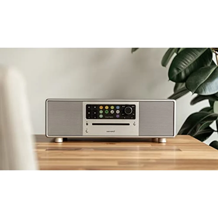 sonoro Prestige Kompaktanlage mit CD Player, Bluetooth und Internetradio (UKW, WLAN, DAB Plus, Spotify, Amazon, Deezer) Silber – Bild 2