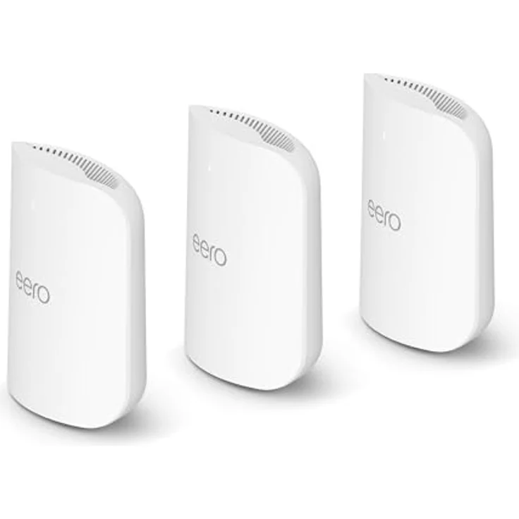 eero Pro 7, Triband-Mesh-Wi-Fi-7-Router, bis zu 5 Gbit/s, WLAN-Abdeckung bis 560 m², 3er-Pack – Bild 1