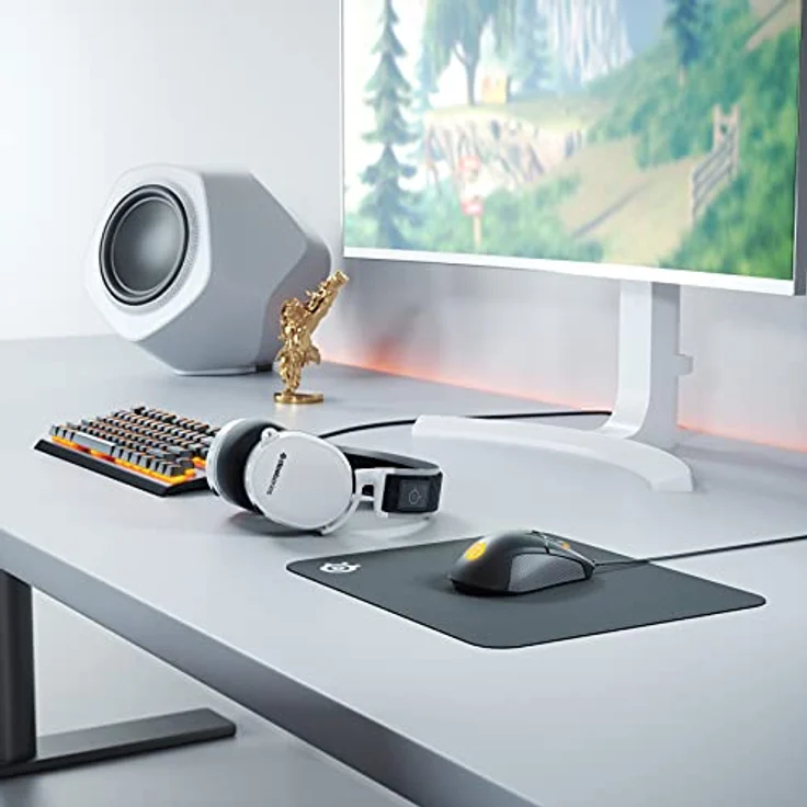 SteelSeries Arctis 7 (Gaming Headset, verlustfreies und drahtloses, DTS Headphone:X v2.0 Surround für PC und PlayStation 4) weiß – Bild 5