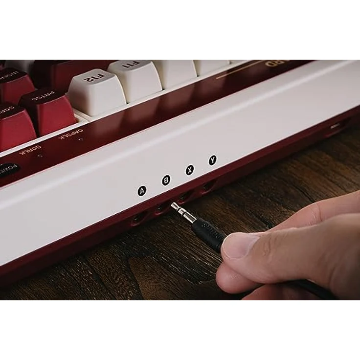 8BitDo Retro Mechanische Tastatur (Fami Edition), 87-Tasten-Layout, Kailh Box Switch V2 Weiß, Dual Super Buttons, Bluetooth, 2,4G, Hot-Swap-fähig - UK – Bild 7