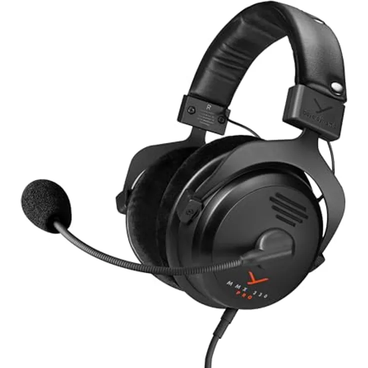 beyerdynamic MMX 330 PRO offenes Gaming-Headset, Made in Germany, professioneller Studiosound, einzigartige Sprachverständlichkeit, höchster Tragekomfort, austauschbare Ersatzteile