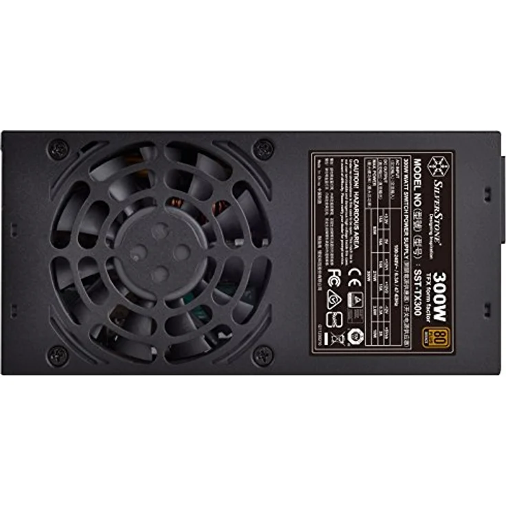 SilverStone SST-TX300 - TFX Serie, 300W 80 Plus Bronze geräuscharmes PC-Netzteil mit 80mm-Lüfter – Bild 4