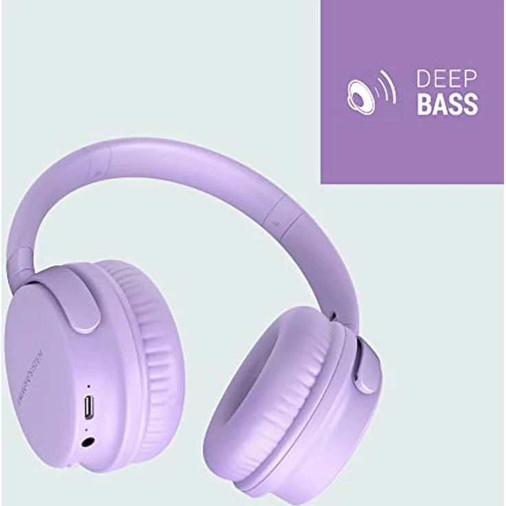 Energy Sistem Headphones Bluetooth Style 3 Lavender Kabellose Kopfhörer Falthelme (Bluetooth® 5.1, Deep Bass, HQ Voice Calls, Long Battery Life: 25 h) - Violett – Bild 3
