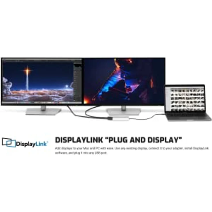 OWC USB-C Dual HDMI 4K Display Adapter mit DisplayLink - für Apple Silicon M1 & M2 Macs oder andere Macs oder PCs mit USB-C oder Thunderbolt – Bild 5