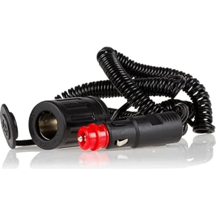 alca Verlängerungskabel 12 V / 24 V, 6 A, 5 m Zigarettenanzünder, schwarz – Bild 2