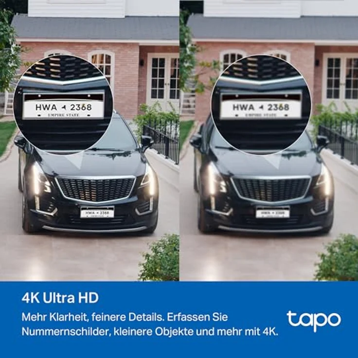 Tapo C460 KIT, 4K 8MP Solar Überwachungskamera mit Starlight-Farb-Nachtsicht, Dual-Band WLAN, Magnetfuß, KI-Erkennung und 10000-mAh-Akku – Bild 3
