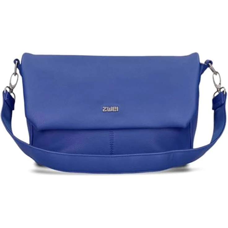 Zwei Mademoiselle.M Messenger, 33 cm Laptopfach, grau, 100% Polyurethan – Bild 6