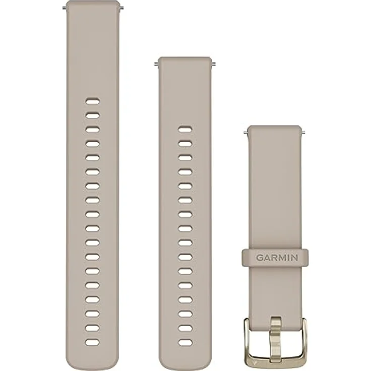 Garmin Schnellwechsel-Armband 18mm für Venu 2S/3S, Vivoactive 4S, Vivomove 3S, Legacy Hero Rey/Captain Marvel, Forerunner 255S/265S, hochwertiges und passgenaues Zubehör für Handgelenke 110-195 mm – Bild 1