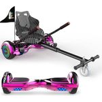 Mega Motion Balance Scooter Kart A03, 6.5" Hoverboards mit Hoverkart Bluetooth Lautsprecher LED-Light, Blau