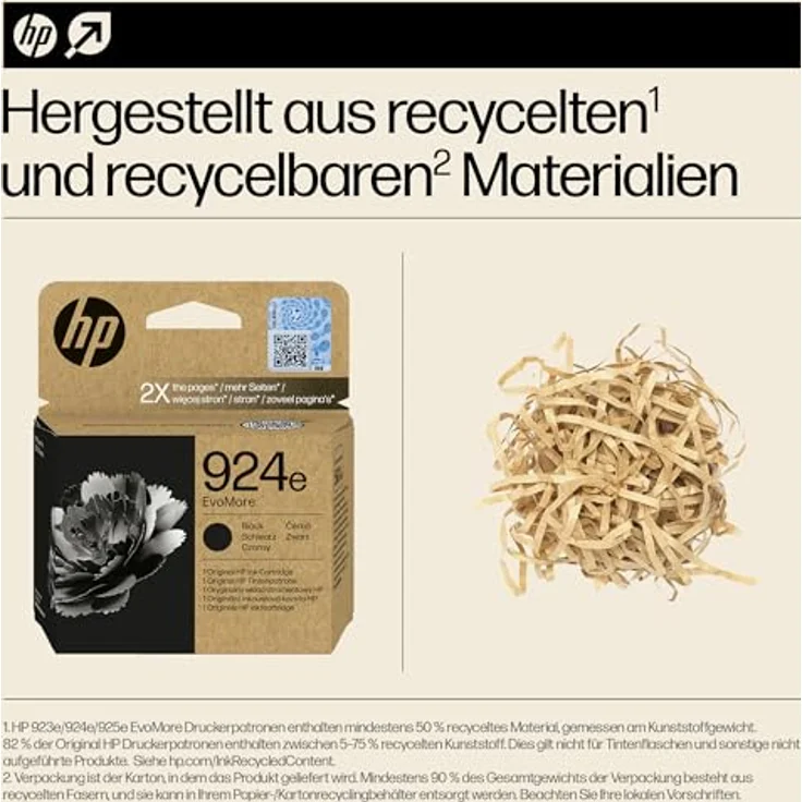HP 924e EvoMore, Druckerpatrone Schwarz für hohe Auflagen, recyclingfähig – Bild 6