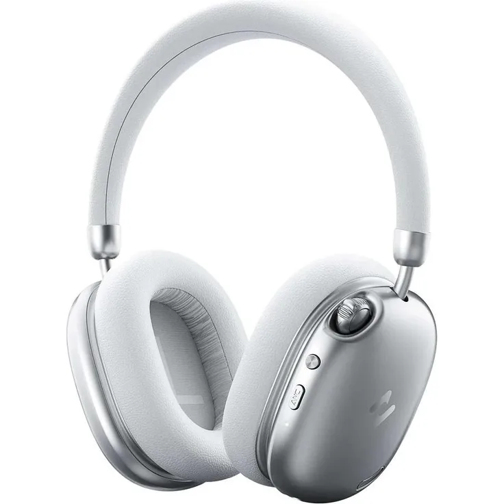 Havit Space S1, kabellose Noise Cancelling Bluetooth-Kopfhörer in Silber, bis zu 100 Stunden Akkulaufzeit, 20-40.000 Hz Frequenzbereich, ergonomisches Design