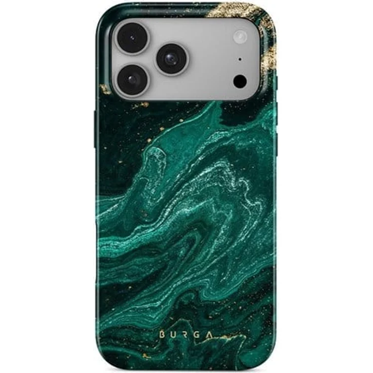 Burga Tough MagSafe Case, Emerald Pool für iPhone 18 Pro Max, zweiteilige Konstruktion, erweiterter Schutz für Display und Kamera, ultradünnes Profil