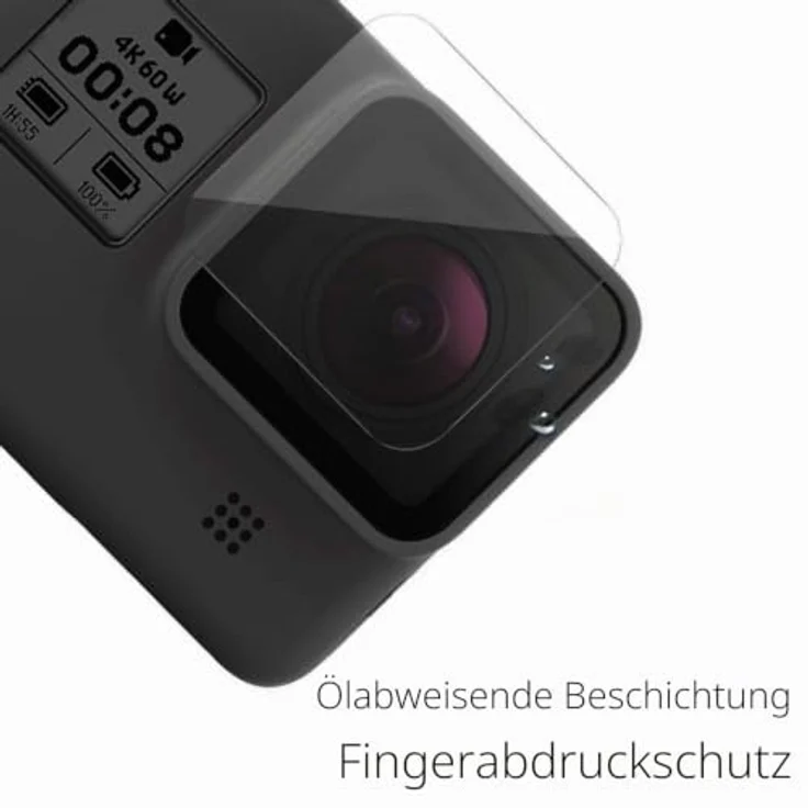 FiTSTILL Displayschutzfolie für Go Pro Hero 8 Black, 6 PCS Set, gehärtetes Glas, 9H Härte, hohe Transparenz, einfache Installation – Bild 2