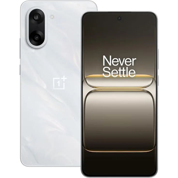 OnePlus Nord CE5 (128 GB, Marble Mist, 6.77", Hybrid Dual SIM, 5G), Smartphone, Weiss – Bild 1