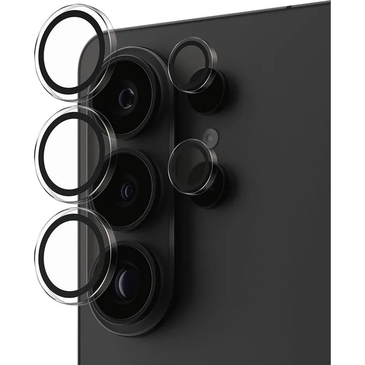 PanzerGlass Hoops Kameraschutzglas für Samsung Galaxy S26 Ultra, kratz- und stoßfestes Glas mit Aluminiumrahmen, 1 Stück