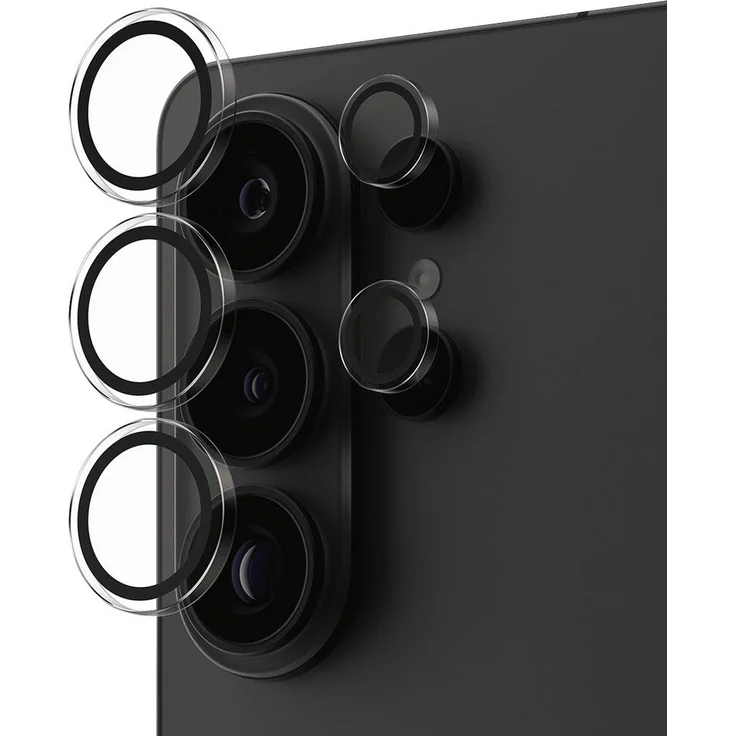 PanzerGlass Hoops Kameraschutzglas für Samsung Galaxy S26 Ultra, kratz- und stoßfestes Glas mit Aluminiumrahmen, 1 Stück