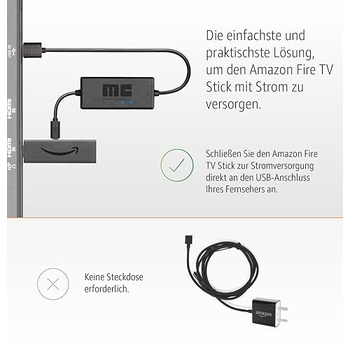 Mini Netzkabel Für TV Stick & Chromecast – Ersetzt Netzteil, Spart Strom, Plug & Play