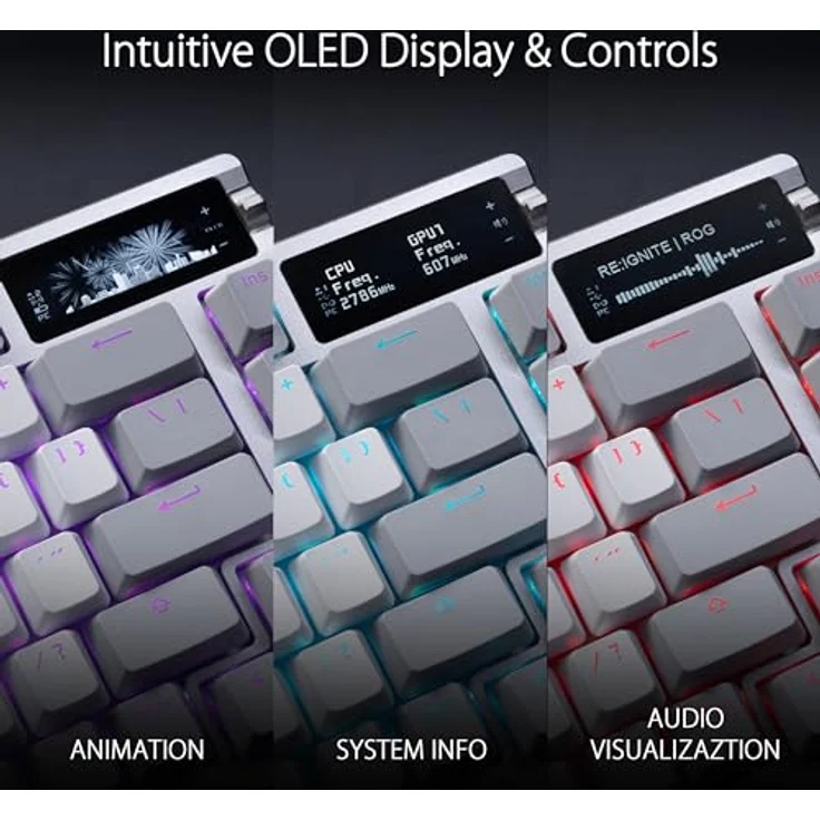 ASUS ROG Azoth - Tastatur - 75%, hot-swappable, 90MP031A-BKFA10 – Bild 2