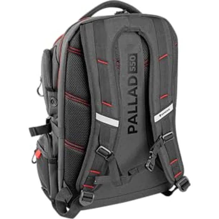 Genesis Pallad 550, Gaming-Laptoptasche für Laptops bis 17,3 Zoll, wasserdicht, robustes 1680D-Polyester, Unisex Rucksack für Uni und Arbeit – Bild 3