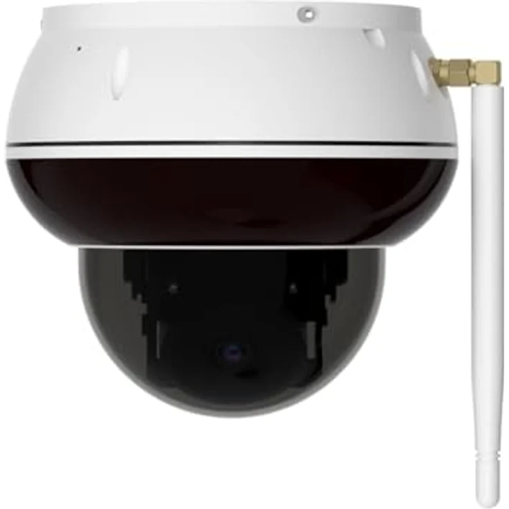 Foscam D8T - 4K 8 MP WLAN Dome Überwachungskamera mit motorisierter PT-Funktion, KI-Personen- und Fahrzeugerkennung, IK10 Vandalismusschutz, WiFi 6, 2-Wege-Audio, weiß – Bild 4