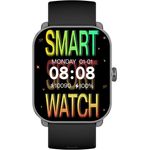 SMARTY 2.0 Smarty 2.0 Smartwatch, 1,78 Zoll Super AMOLED, schwarz-blau, IP68, Herzfrequenzsensor, Bluetooth 5.2, mit Wechselband