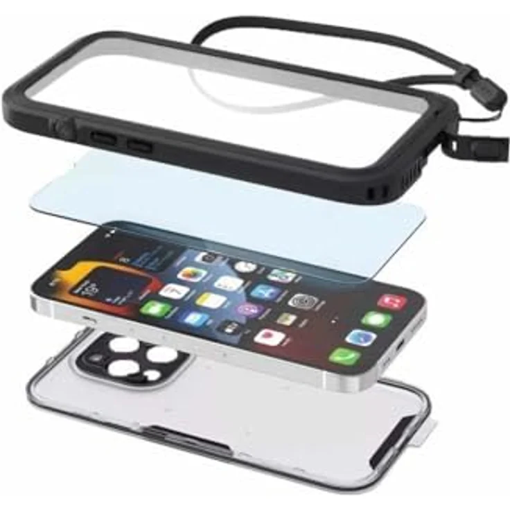 Catalyst Waterproof Total Protection Case for iPhone 14 Pro Max, 5X Water Resistant, Responsive Screen and Face Detection, Perfect Images - Stealth Black – Bild 2