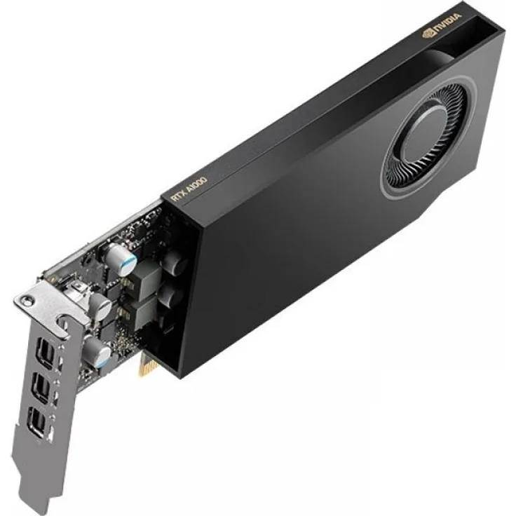 PNY Quadro 8GB NVIDIA RTX A1000 Ampere Low Profile Grafikkarte, 8 GB GDDR6-Speicher, 7680 x 4320 Auflösung, ideal für professionelle Anwender, Small Box – Bild 1