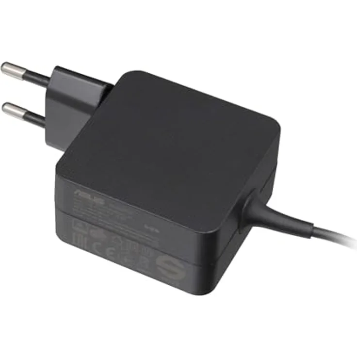 ASUS 0A001-00691800, Notebook-Netzteil mit 45 W Ausgangsleistung, schwarz, kompakte Bauweise, kompatibel mit ZenBook- und UX-Serie