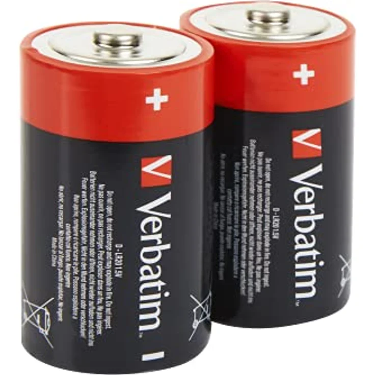 Verbatim Alkaline 1.5V - D-LR20 Block Batterie - 2er Pack – Bild 2