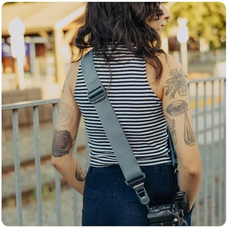 Peak Design Slide Kameragurt, Kelp, konfigurierbar als Schlinge, Nacken- oder Schultergurt, Schnellverschluss, 90.7 kg Kapazität – Bild 5