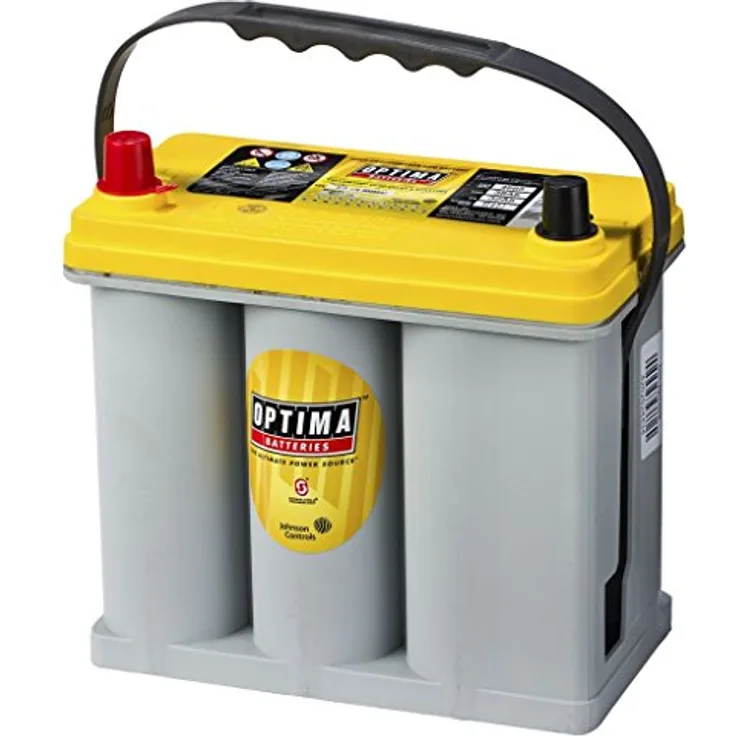 Optima Yellow Top YT S - 2.7, 12V 38Ah AGM Autobatterie mit Spiralcell Technologie, zyklenfest