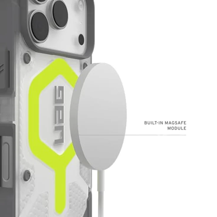 UAG Pathfinder MagSafe Hülle für Apple iPhone 17 Pro, transparente Schutzhülle in Gelb, stoßfest – Bild 3