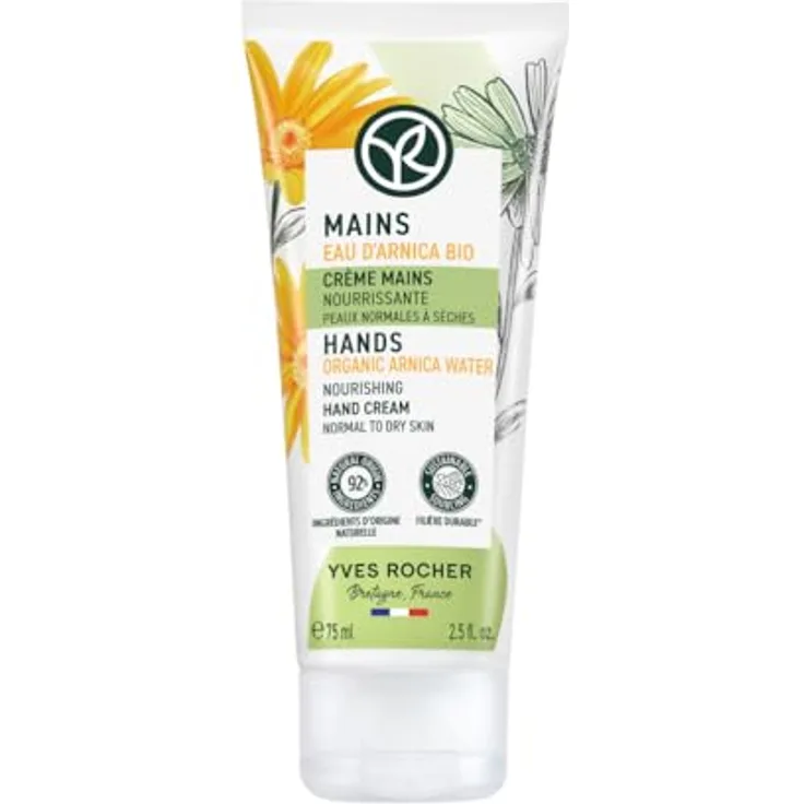 Yves Rocher PUR ARNICA aufbauende Handcreme | intensive Handpflege für sehr trockene Haut | mit Bio-Arnika