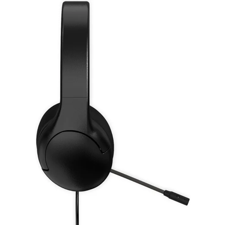 Qware Gaming Headset New Orleans, Kabelgebundenes Headset mit flexiblem Mikrofon und 40mm Lautsprechern, Schwarz